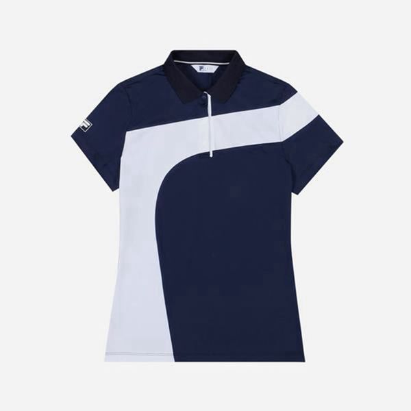 Fila Polokošeľa Damske Námornícka Modrá - Golf Single S/S Vypredaj - Slovakia 98367-ITLK